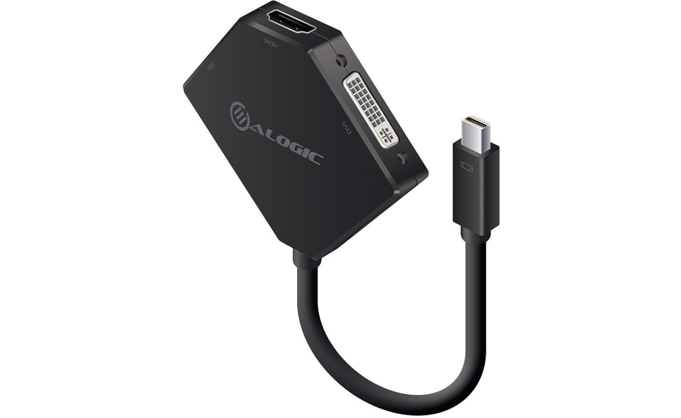 ALOGIC 3-in-1 Mini DisplayPort to HDMI DVI VGA Adapter MDPVGDVHDADP