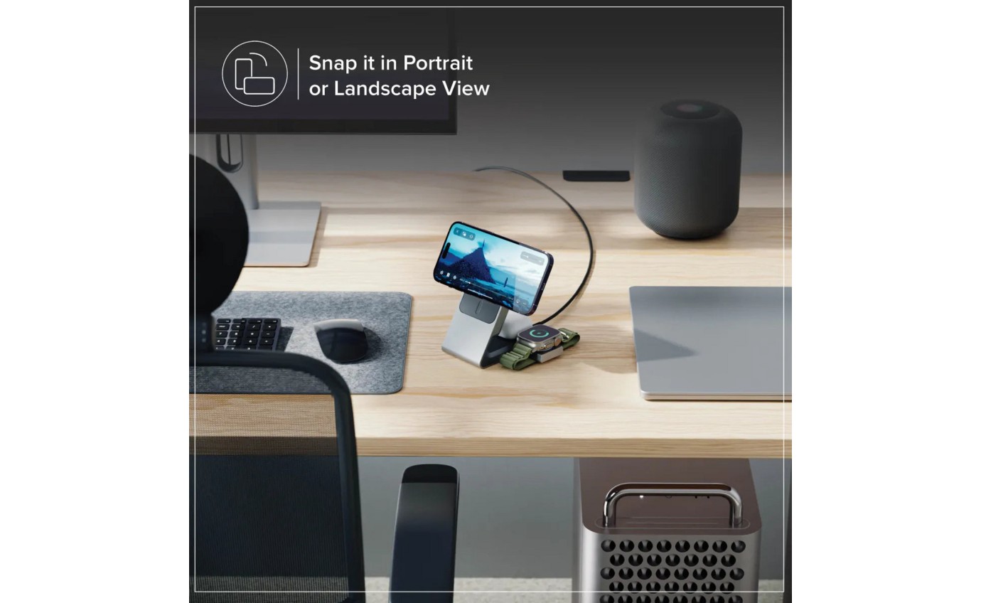 ALOGIC 3-in-1 Magnetic Charging Dock with Power Bank (Black) MSPBDDAWCG