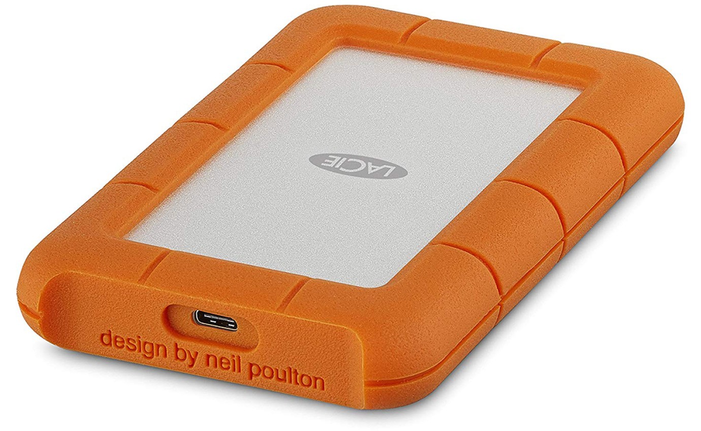 LaCie 2TB Rugged USB-C Portable Drive HDD STFR2000800
