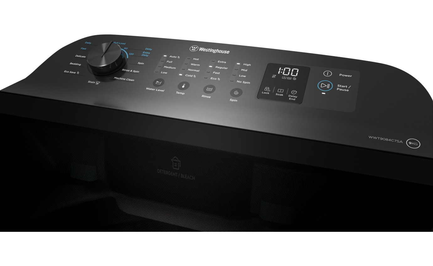 Westinghouse 9kg Top Load Washing Machine WWT9084C7SA