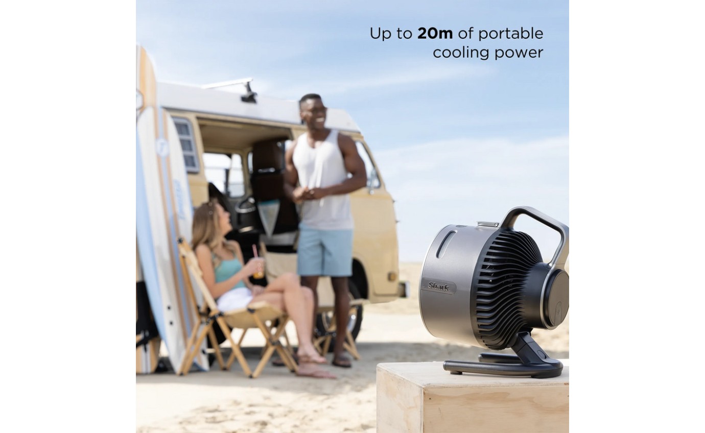 Shark FlexBreeze HydroGo Misting Portable Fan (Charcoal) FA052Q