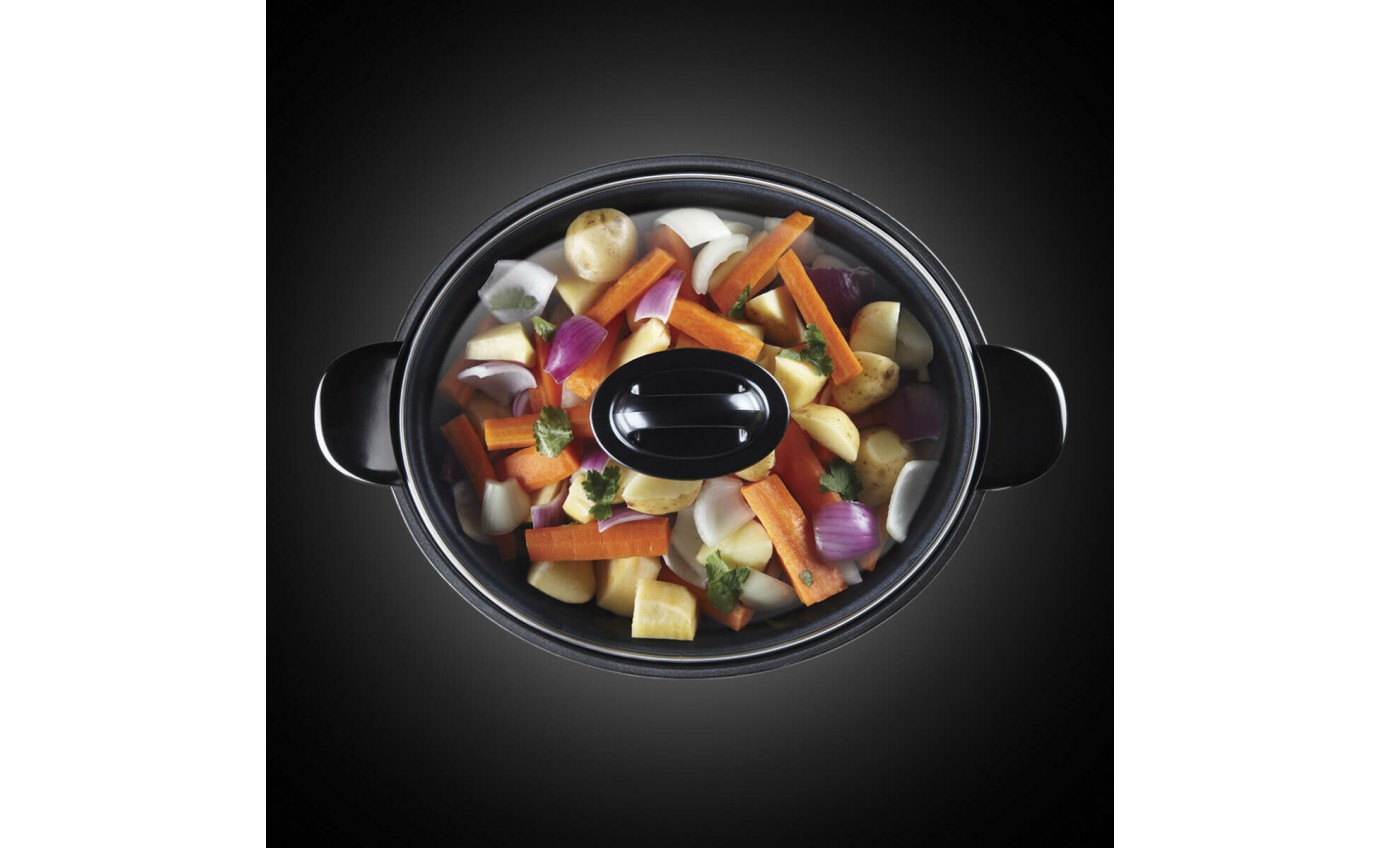 Russell Hobbs Searing Slow Cooker 6L (Matte Black) RHSC650BLK