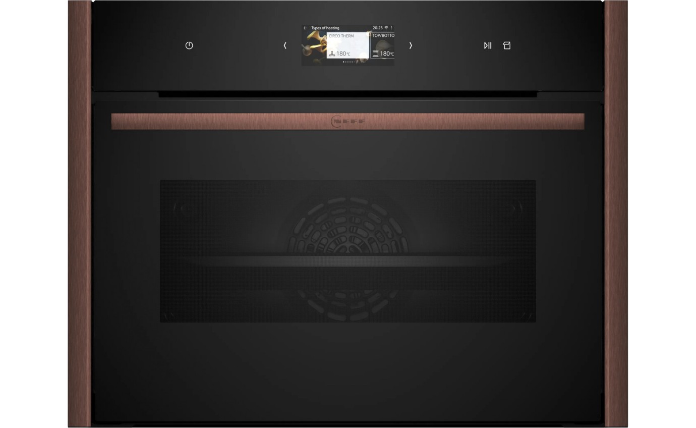 Neff 45cm N 90 Built-in Compact Oven with Steam Function (Brushed Bronze) C29FS31Y0ABB