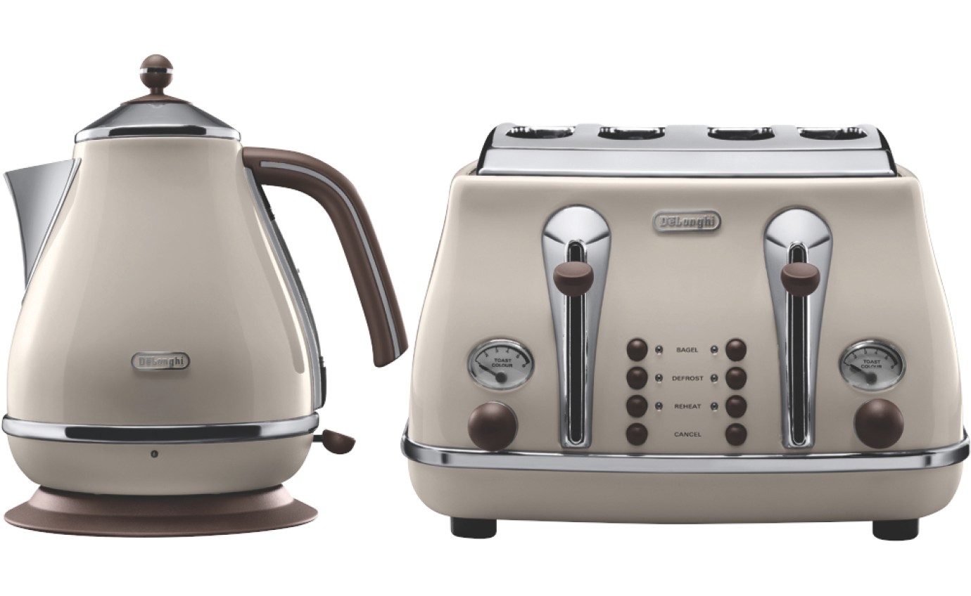 DeLonghi Icona Vintage Breakfast Pack (Beige) CTO4VBGKBO2