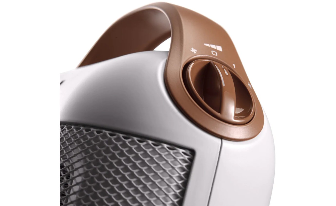 DeLonghi 1800W Ceramic Capsule Fan Heater (Ivory White) HFX30C18IW