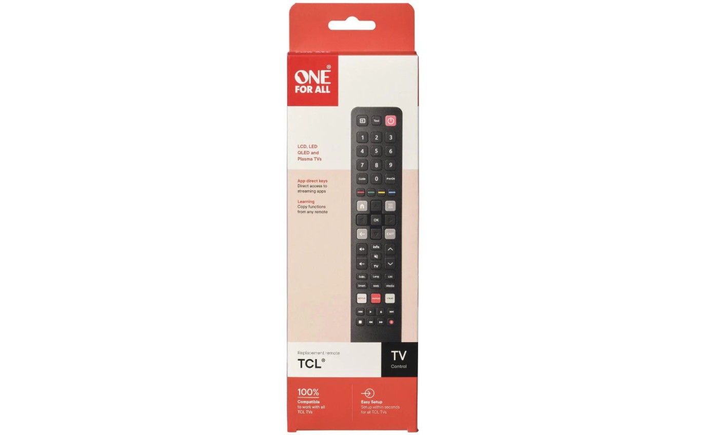One For All TCL TV Replacement Remote URC4922
