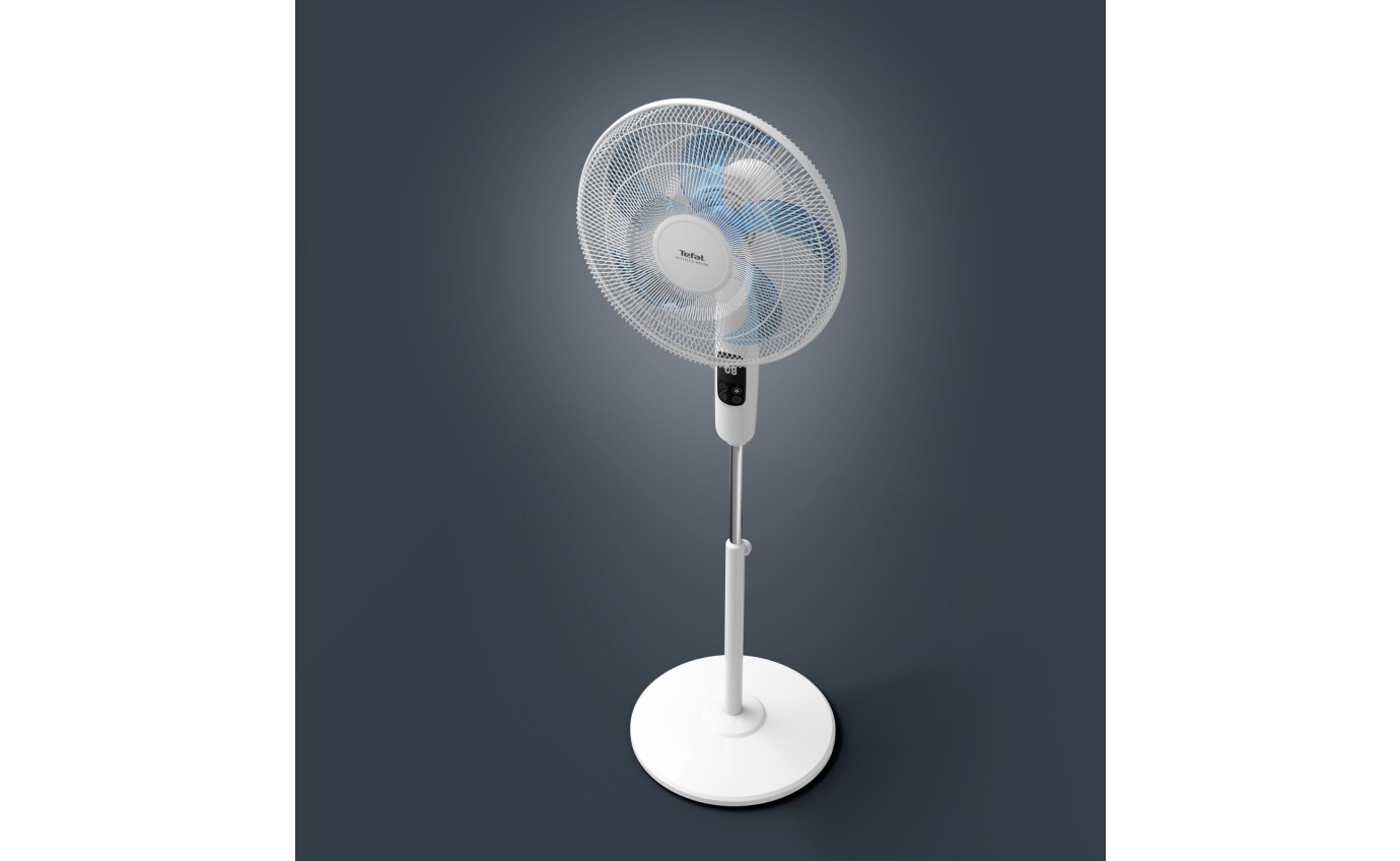 Tefal Turbo Silence Eco Pedestal Fan with Remote VF5450