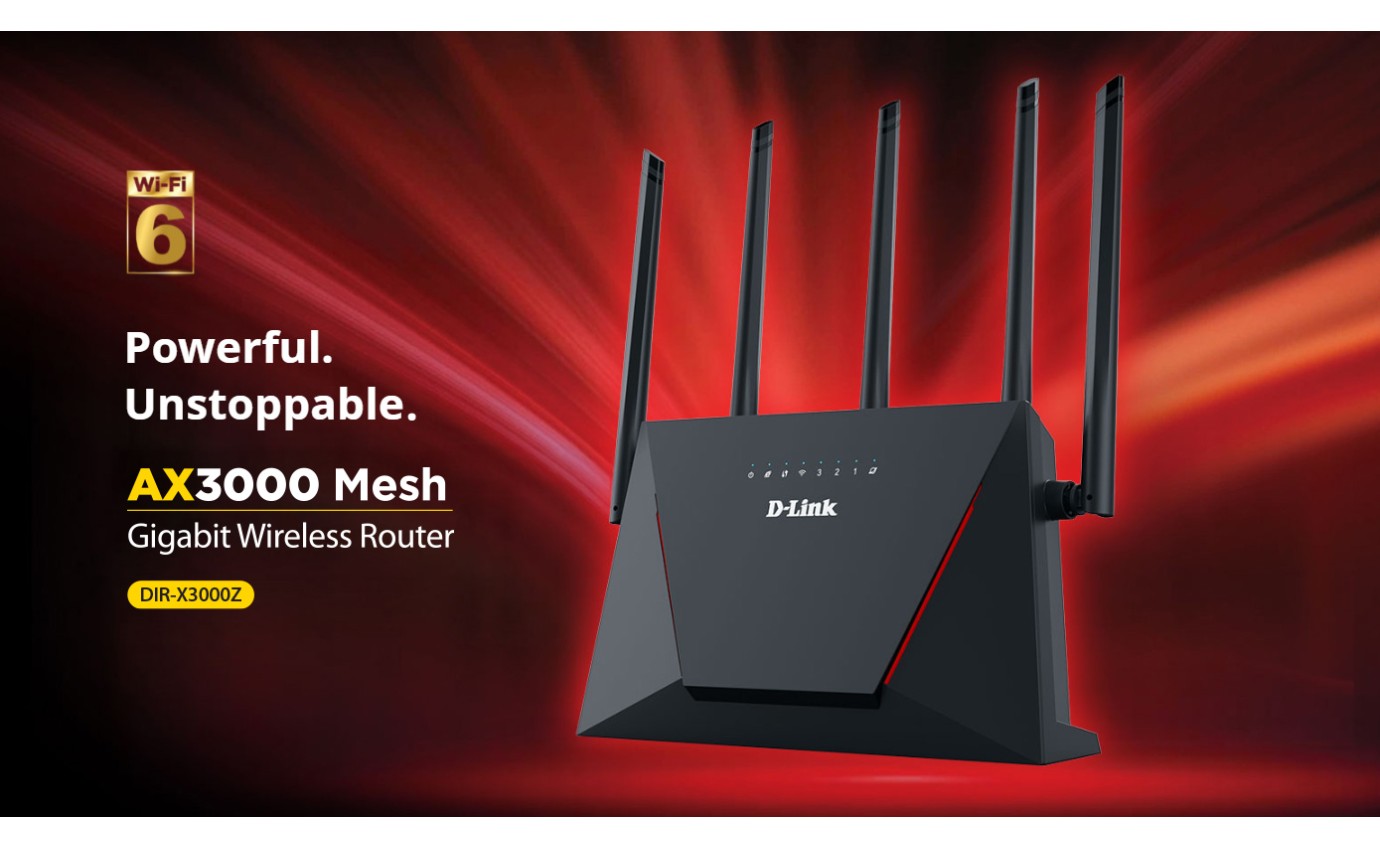 D-Link AX3000 Mesh Wi-Fi 6 Router DIRX3000Z
