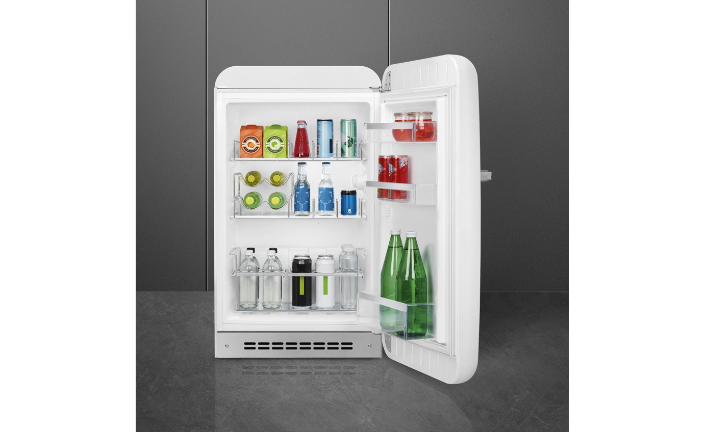 Smeg 135L 50's Style Refrigerator (White) FAB10HRWH6