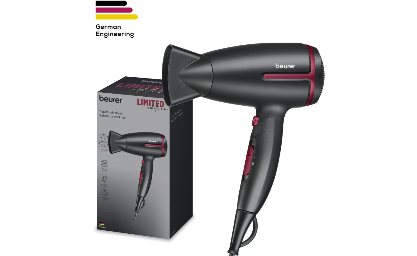 Beurer Limited Edition Travel Hair Dryer HC25RC