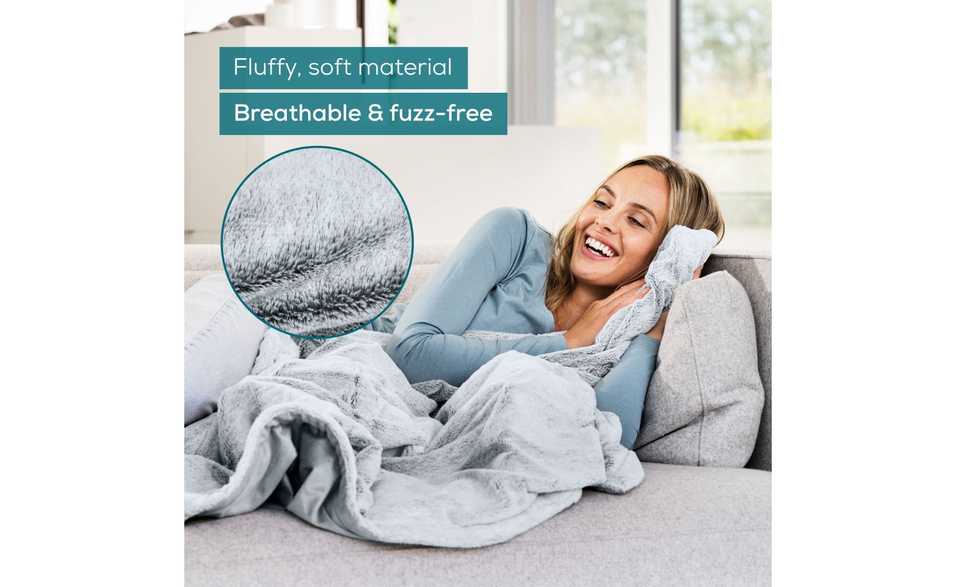 Beurer Super Cosy Heated Throw (Charcoal Grey) HD75NGP
