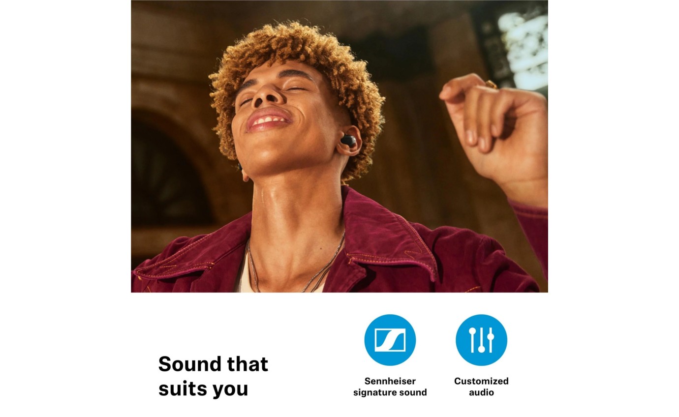 Sennheiser Accentum True Wireless ANC In-Ear Headphones (Black) 11901351384