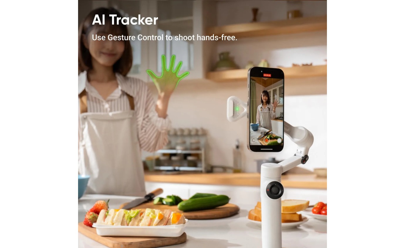 Insta360 Flow 2 AI Tracker Bundle (Stone Grey) INSTAFLOW2AI