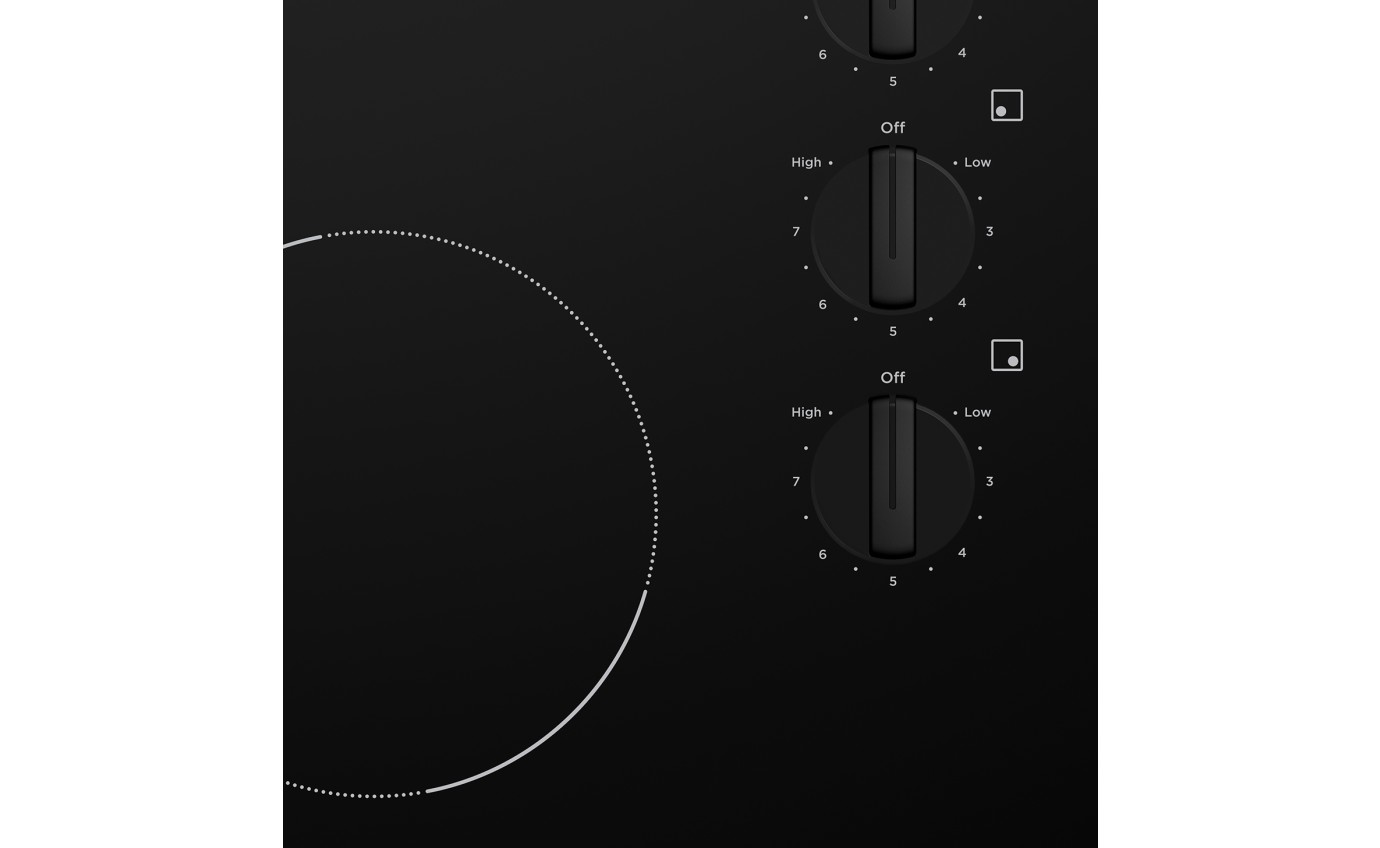 Westinghouse 60cm 4 Zone Ceramic Cooktop WHC642BC