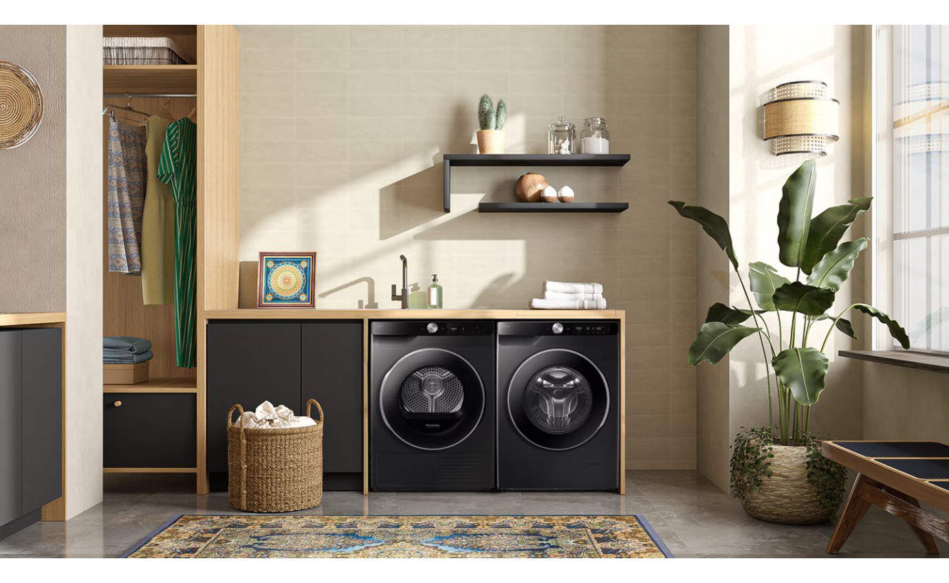 Samsung 9kg Smart Front Load Washing Machine (Black) WW90DG6U34LB