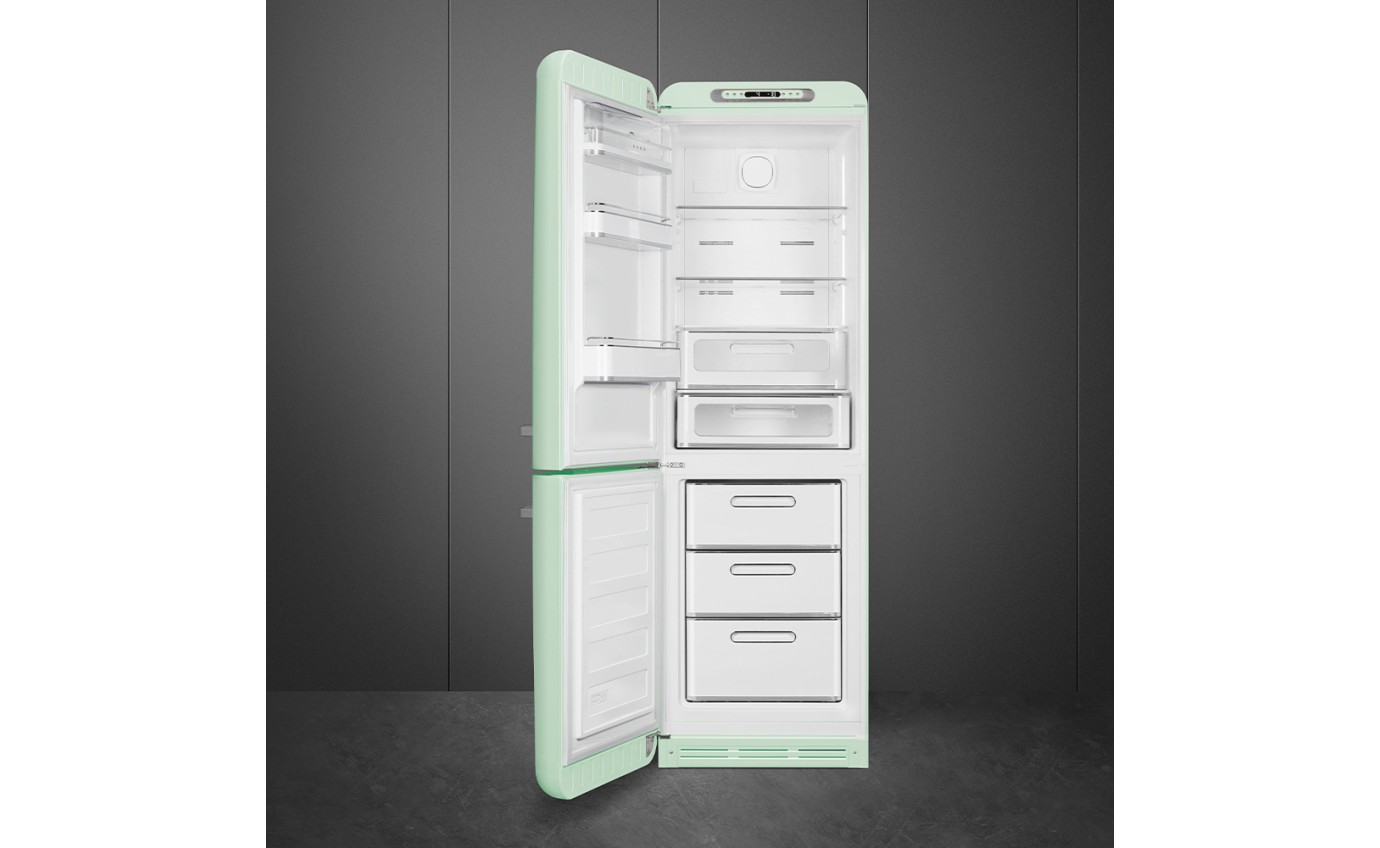 Smeg 331L 50s Style Retro Bottom Mount Fridge (Pastel Green) FAB32LPG5AU