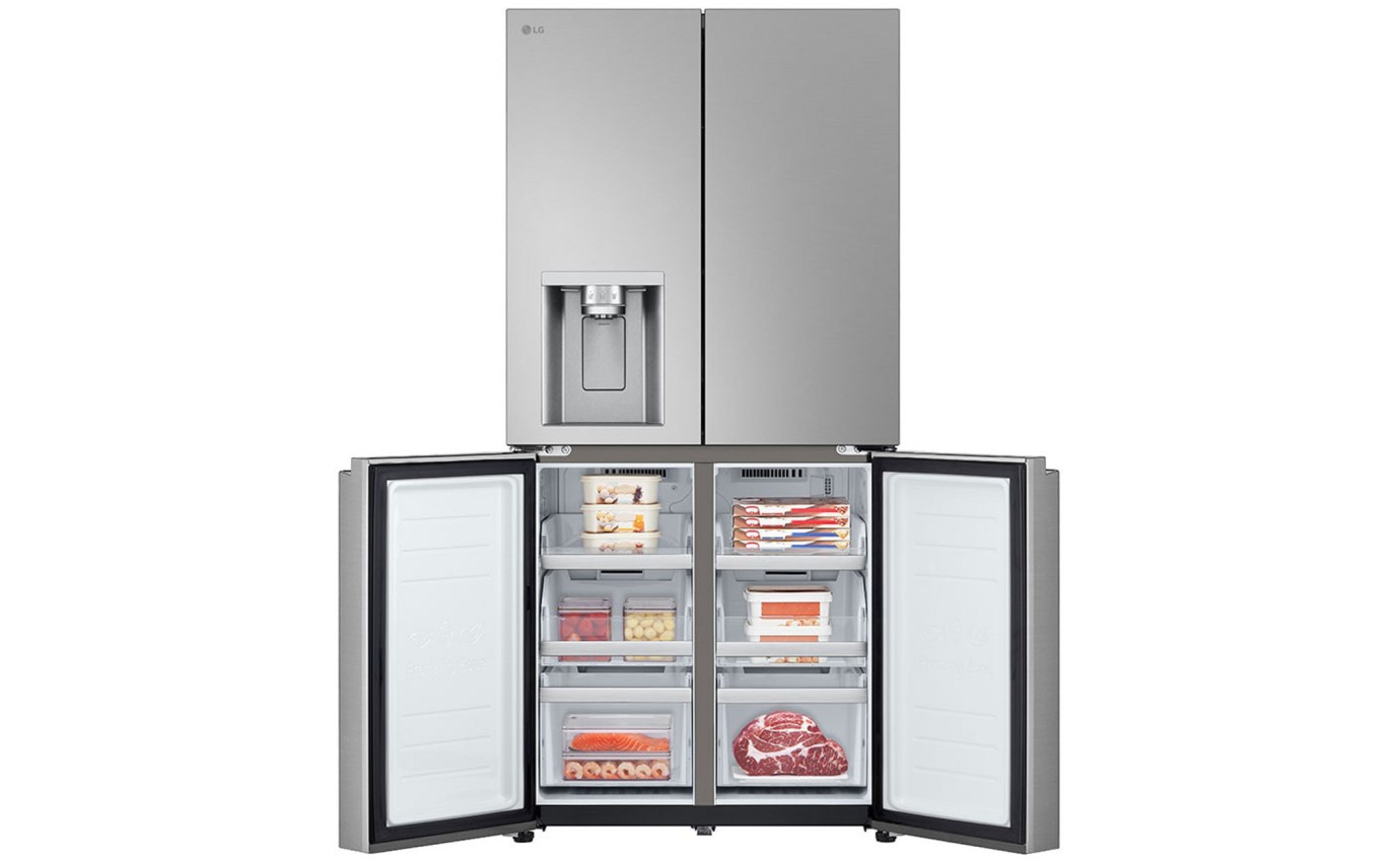 LG 506L Slim French Door Fridge (Stainless Steel) GFL500PL
