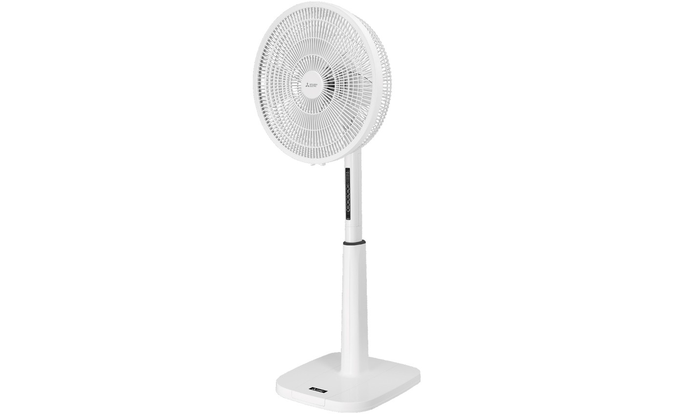 Mitsubishi 40cm Pedestal Fan with Remote (White) LV16ASRCPWH