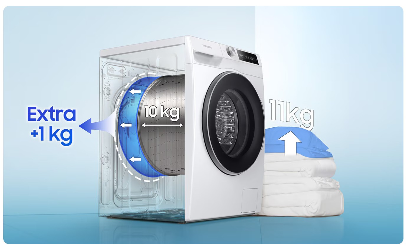 Samsung 11kg Smart Front Load Washing Machine (White) WW11CG604DLE