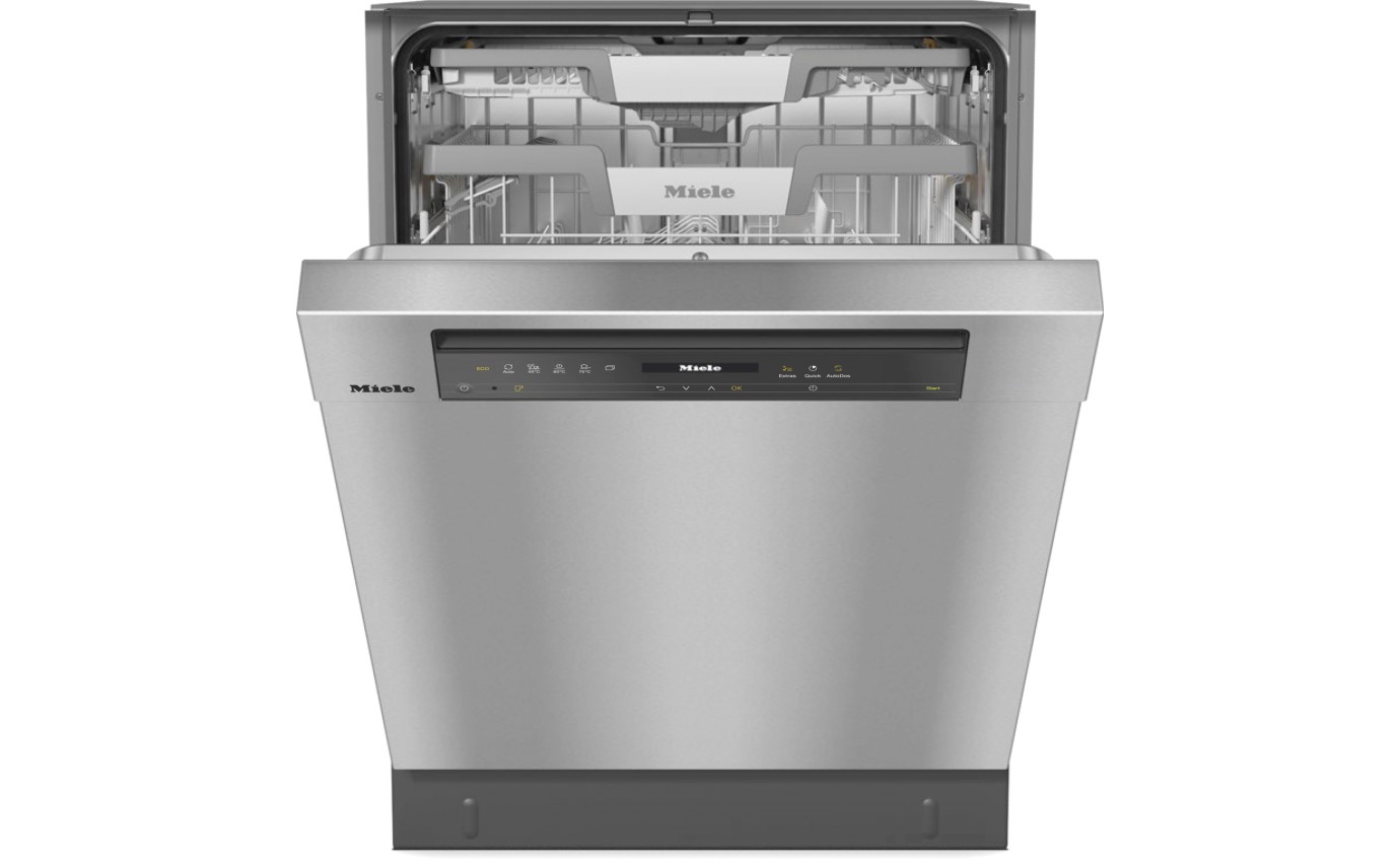 Miele 60cm Built-under Dishwasher with AutoDos (CleanSteel) G7604SCUCLST