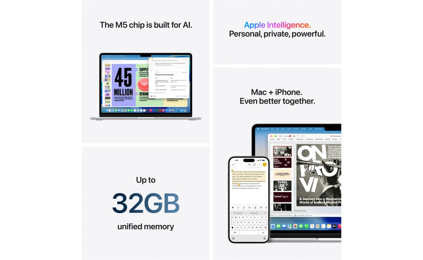 Apple MacBook Air 13-inch M5 512GB/16GB (Midnight) MDHE4XA