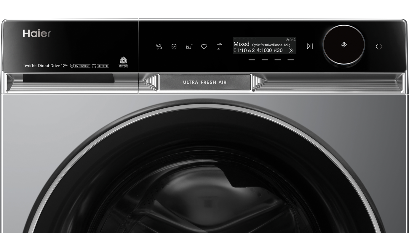 Haier 12kg/8kg 600 Series Combi Front Load Washer Dryer (Black) HWD1280PXB1