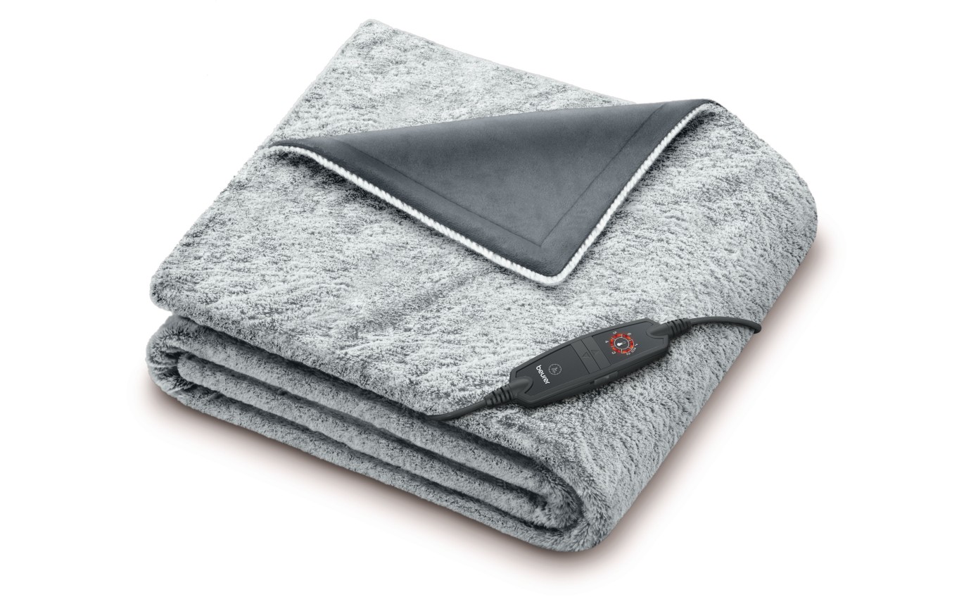 Beurer Super Cosy Heated Throw (Charcoal Grey) HD75NGP