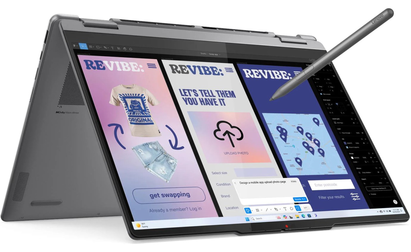 Lenovo 14 inch Yoga 7 2-in-1 OLED Intel Core Ultra 5 226V 16GB RAM 512GB W11H + Pen 83JQ000DAU
