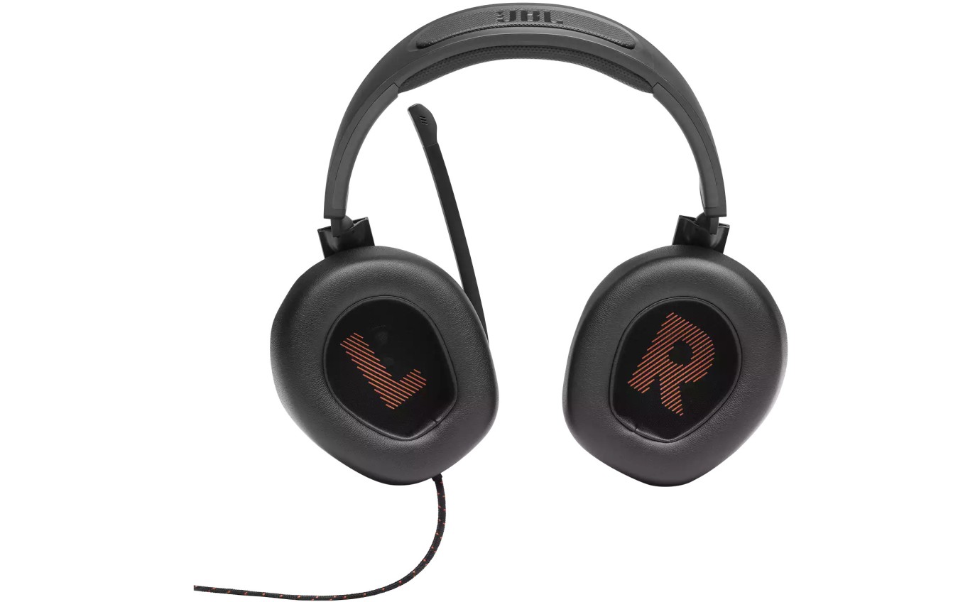 JBL Qantum 200 Wired Gaming Headset with Flip-up Mic (Black) JBLQUANTUM200BLK