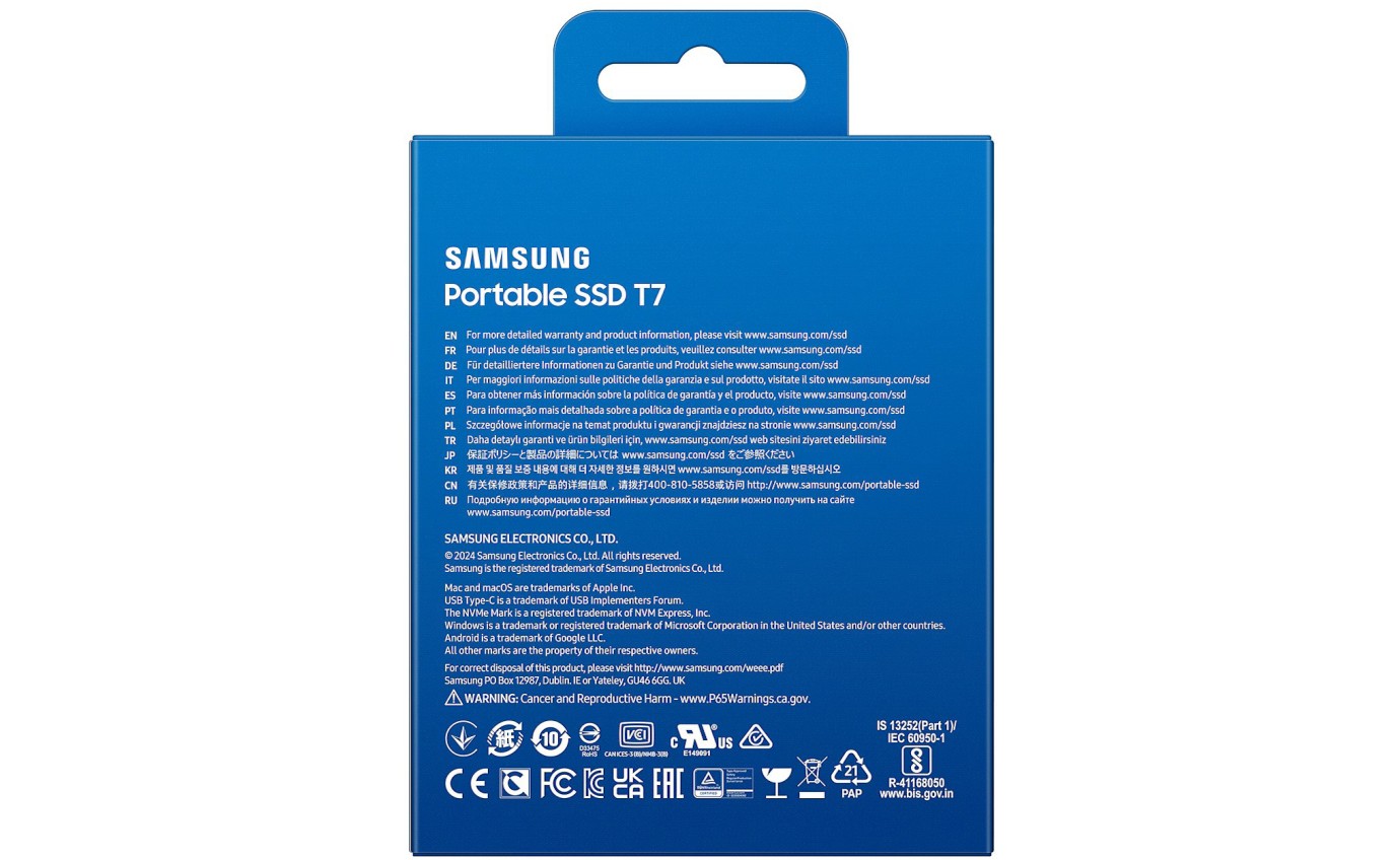 Samsung Portable SSD T7 4TB (Grey) MUPC4T0TWW