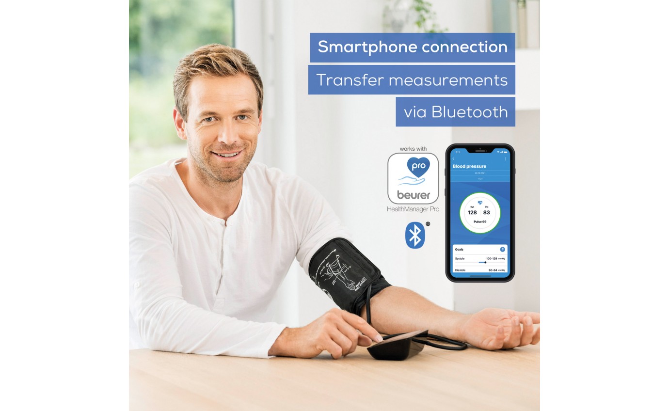 Beurer Bluetooth Upper Arm Blood Pressure Monitor BM54