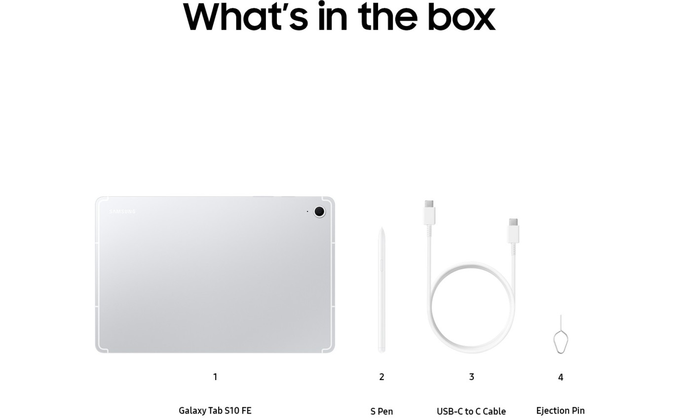 Samsung Galaxy Tab S10 FE Wi-Fi 8GB RAM 128GB (Silver) SMX520NZSAXSA