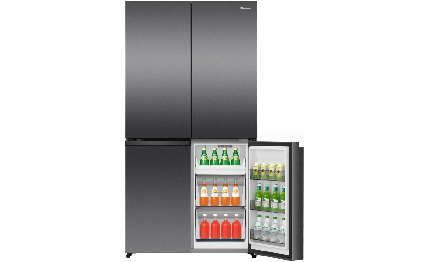 Hisense 647L PureFlex Quad Door Fridge (Dark Stainless Steel) HRCD640TB