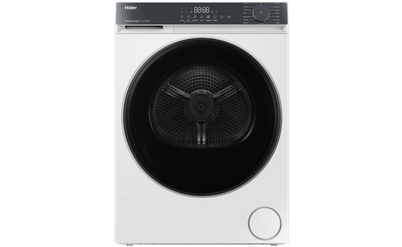 Haier 8kg 300 Series Heat Pump Dryer (White) HDHPS80KW1