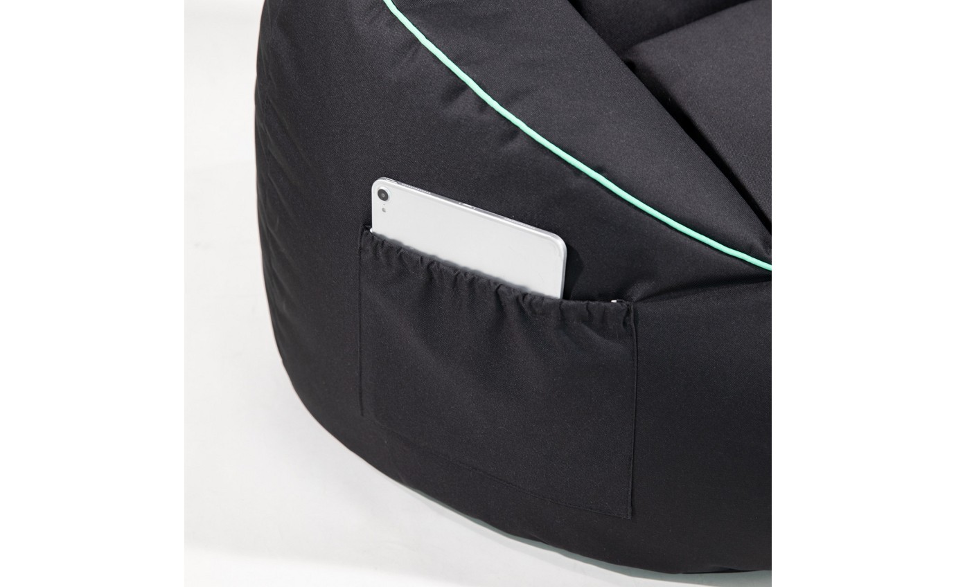 Laser Gaming Bean Bag with Headphone Strap & Side Pocket PCOTUBEB555