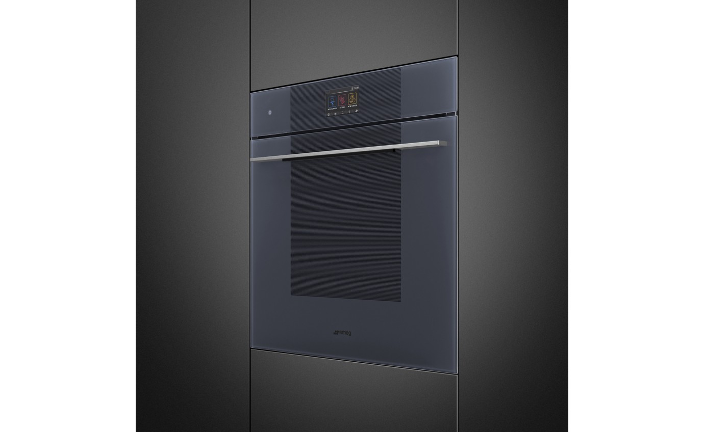 Smeg 60cm Linea Galileo Pyrolytic Oven with Added Steam - Neptune Grey SOPA6104S2PG