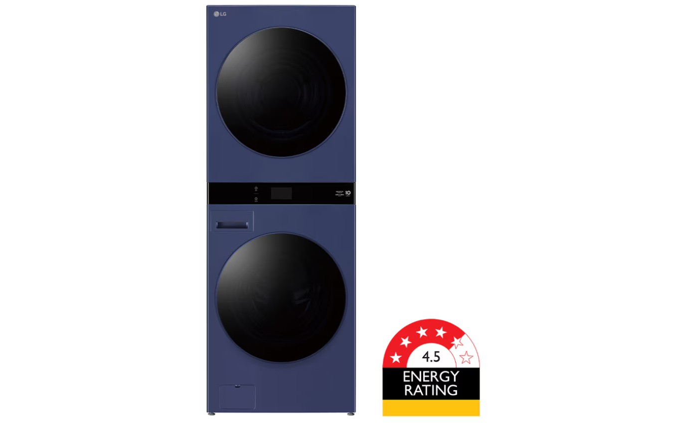 LG 19/10kg WashTower Stacked Washer Dryer (Navy Blue) WWT1910BLX