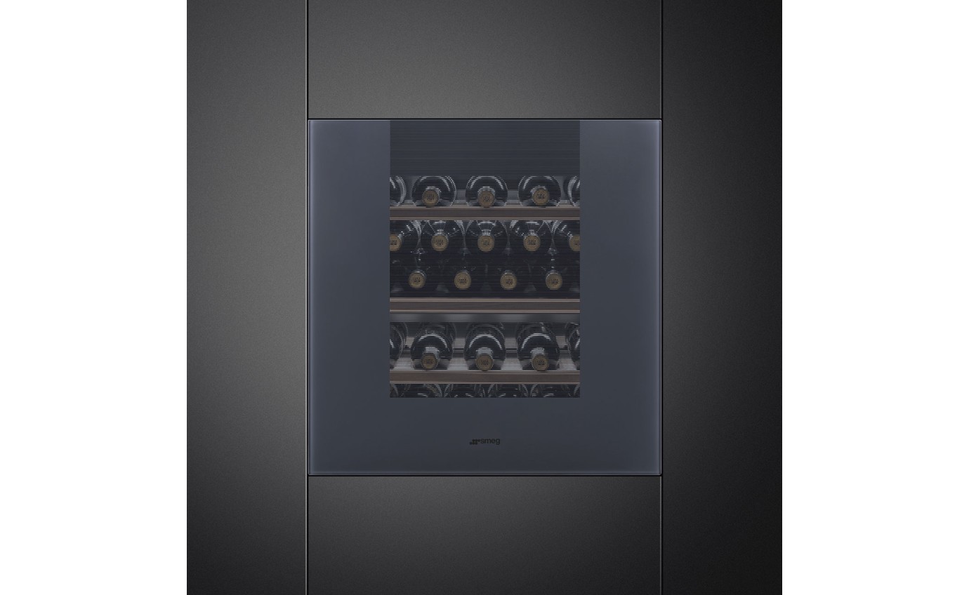 Smeg 60cm Linea Built-in Wine Cooler (Neptune Grey) CVI129G