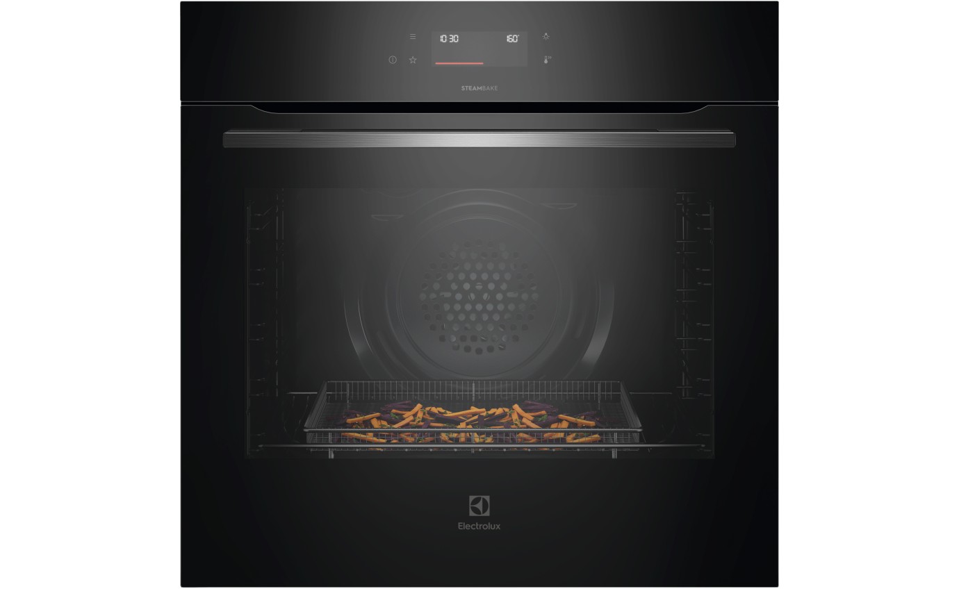 Electrolux 60cm 500 Series Pyrolytic Oven with SteamBake (Black) EVEP6615DF