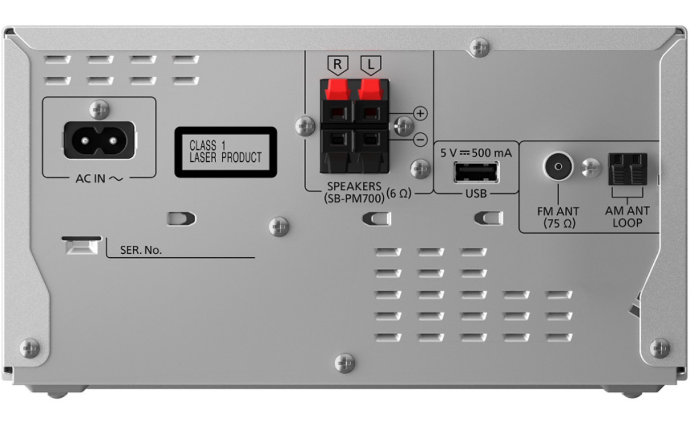Panasonic 80W CD Micro Hi-Fi System SCPM700GNS