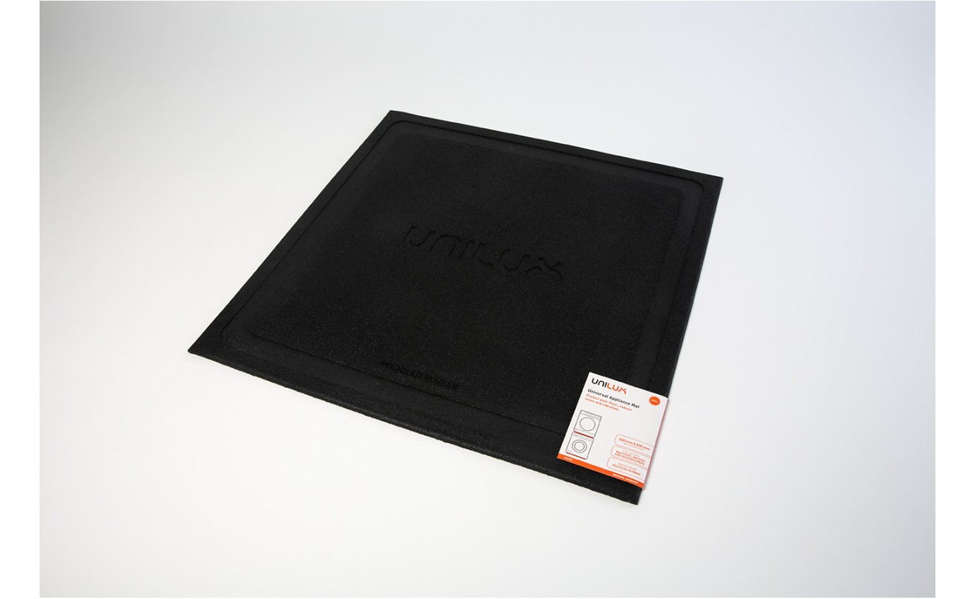 Unilux 60cm Universal Rubber Appliance Floor Mat (Black) ULX108