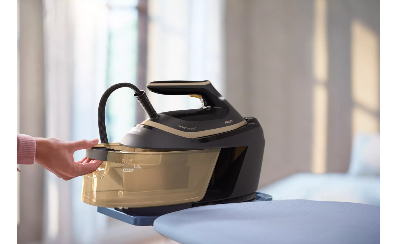 Philips PerfectCare 6000 Series Steam Generator Iron (Black/Gold) PSG606480