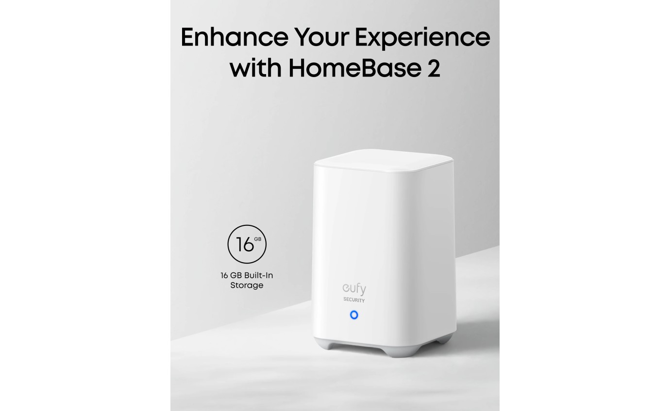 eufy Security eufyCam E40 Essential 2-Cam Kit with Homebase 2 E8144T21