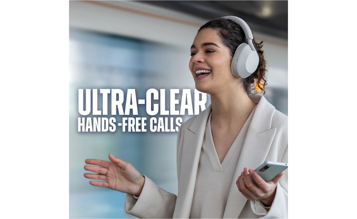 Sony Wireless Noise Cancelling Headphones (Platinum Silver) WH1000XM5S