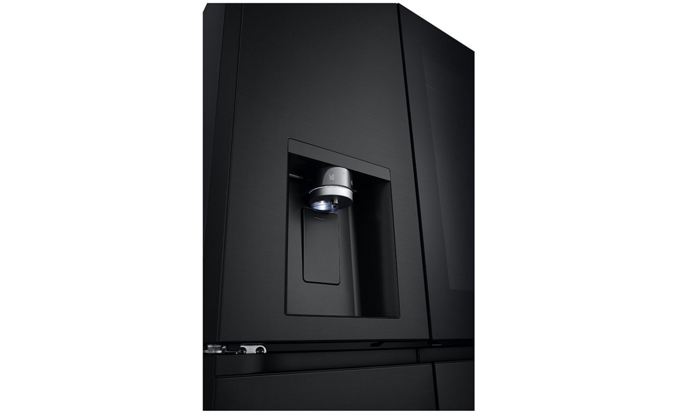 LG 508L InstaView Slim French Door Fridge (Matte Black) GFV500MBLC