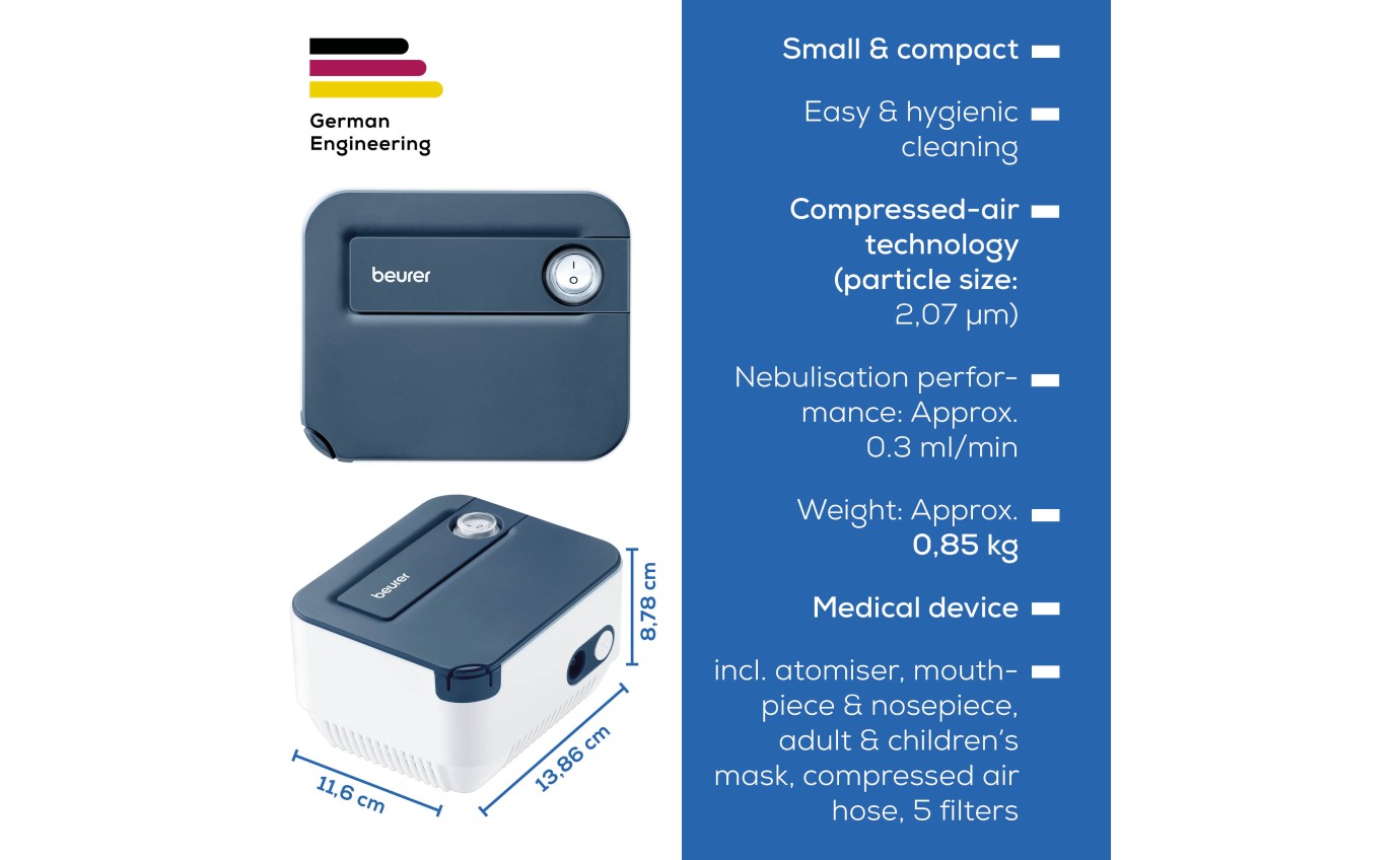 Beurer Nebuliser Inhalator IH16