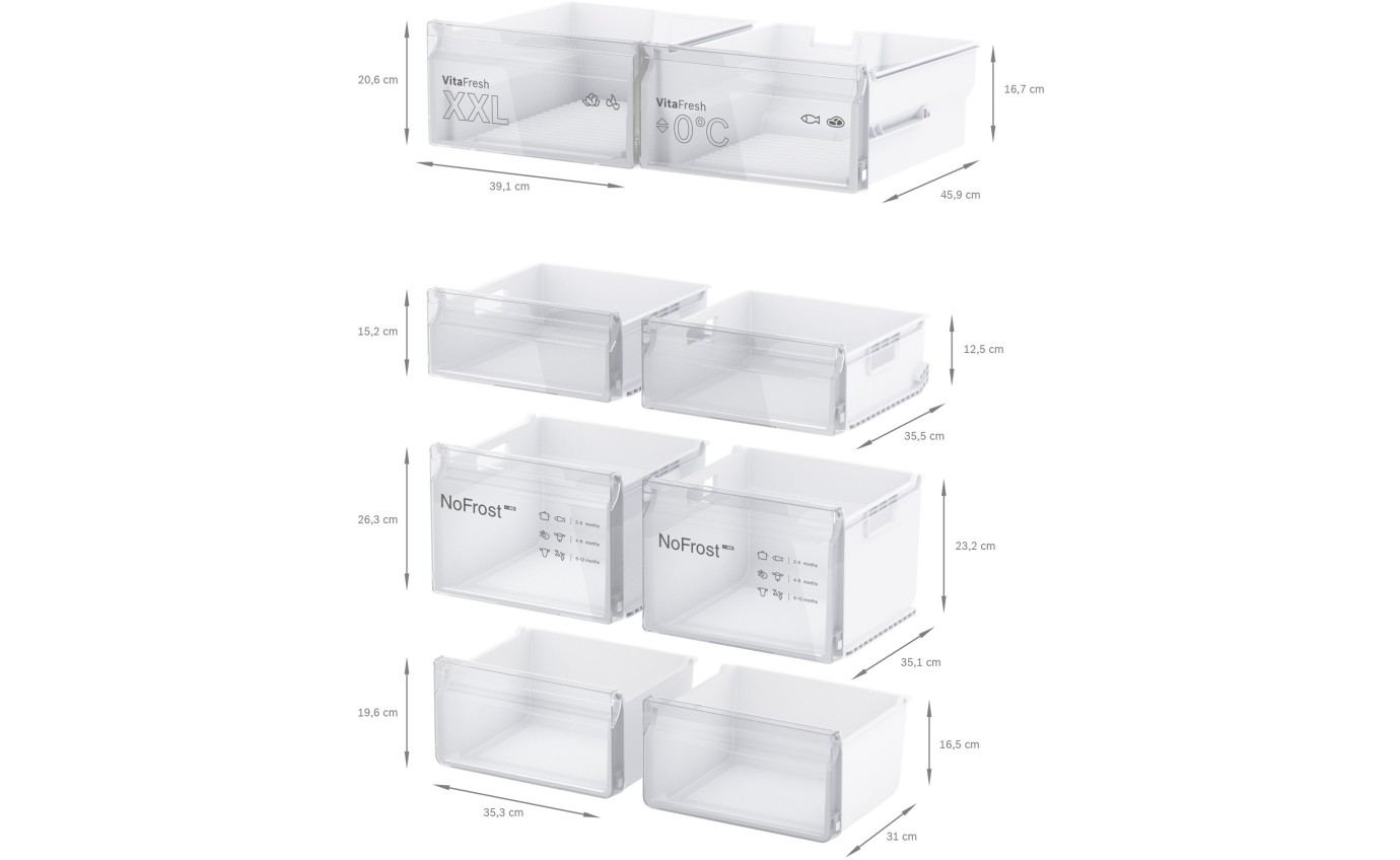 Bosch 605L Series 4 French Door Fridge (Stainless Steel) KFN96VPEAA