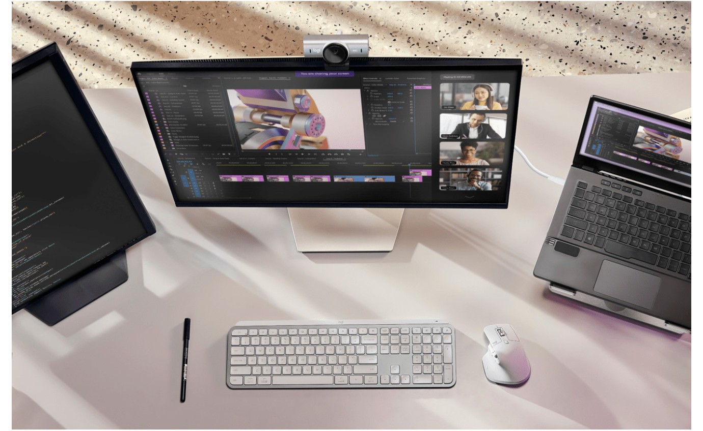 Logitech MX Brio Ultra HD 4K Webcam (Pale Grey) 960001561