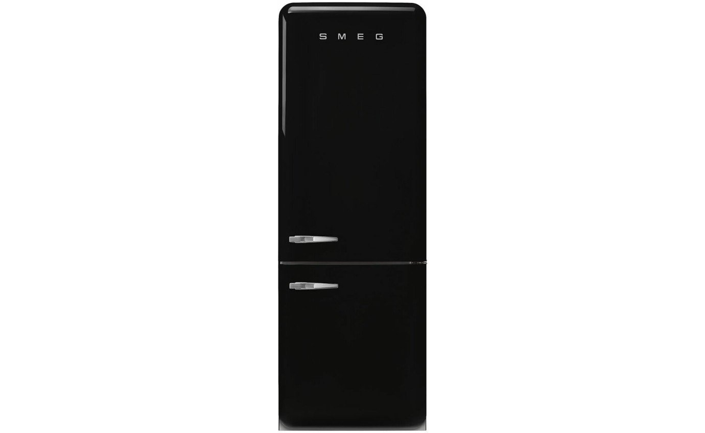 Smeg 481L 50s Style Retro Bottom Mount Fridge (Black) FAB38RBL5AU