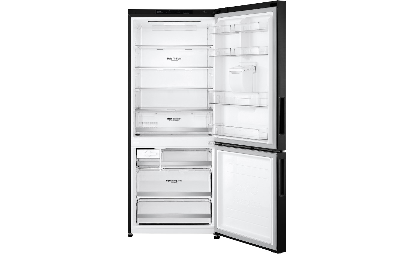 LG 420L Bottom Mount Fridge (Matte Black) GBW455MBL